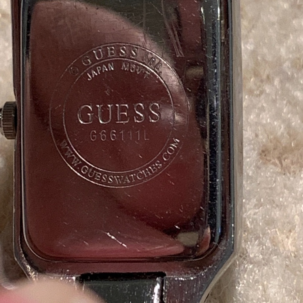 Guess Pink Dial Rectangular Case Bracelet Watch - image 8